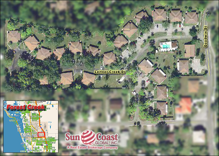 Forest Creek Villas Overhead Map
